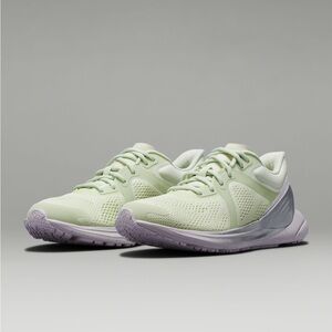 Lulu Lemon lime green Blissful running shoes